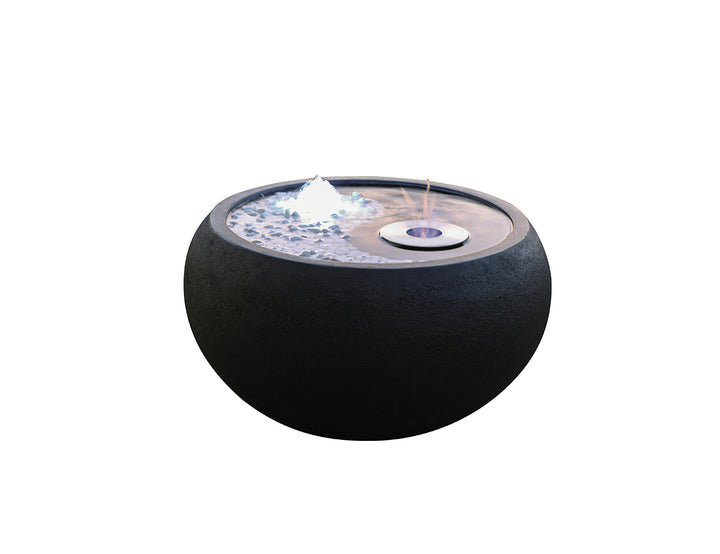 Tao Fire & Water Bowl, Colour: Black,