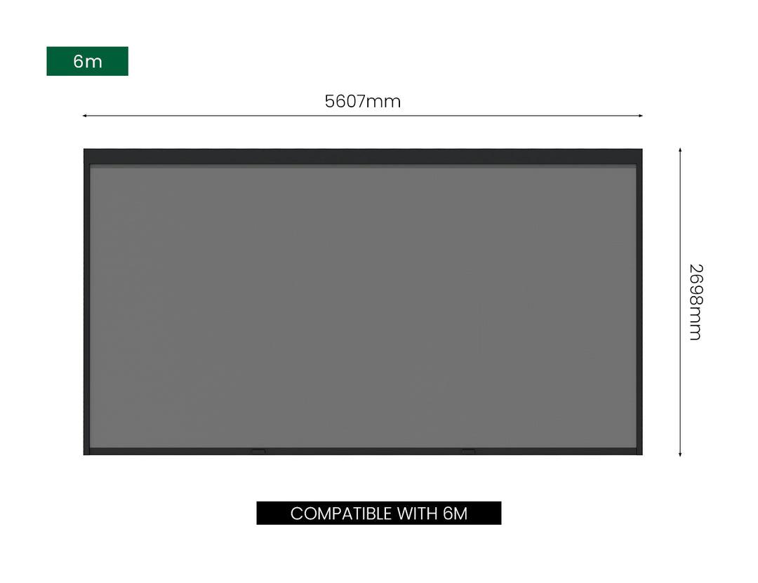 Motorised Blind For Tasman Wall Mounted Pergola