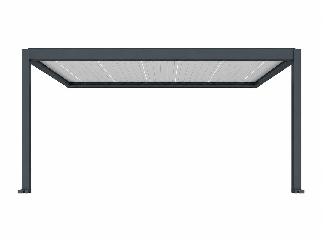 Tasman Motorised Wall Mounted Louvre Roof Aluminium Pergola