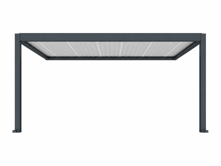 Tasman Motorised Wall Mounted Louvre Roof Aluminium Pergola