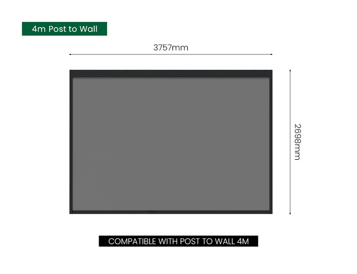 Motorised Blind For Tasman Wall Mounted Pergola