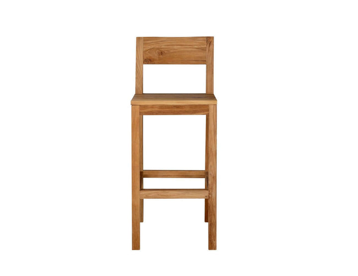 Teak Bar Chair & Long Rectangular Table 250cm Set -7PCS