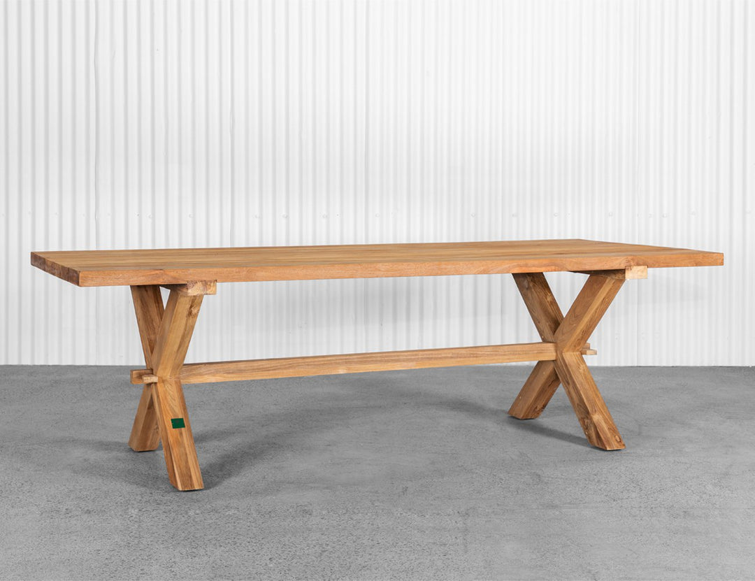 Sovereign Teak X-leg Dining Set-2PCS