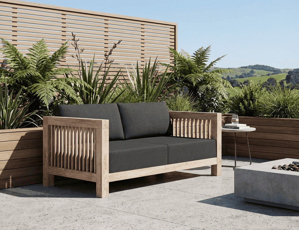 Cardrona Teak 2 Seater Sofa