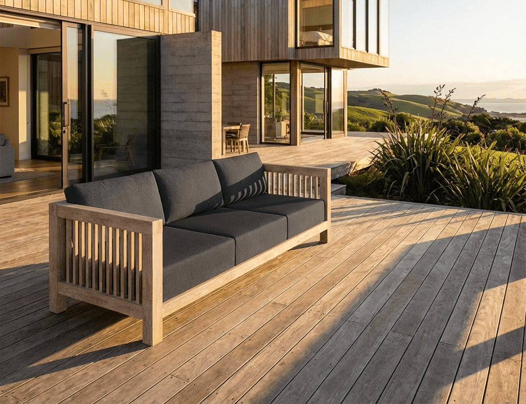 Cardrona Teak Three Seater Sofa