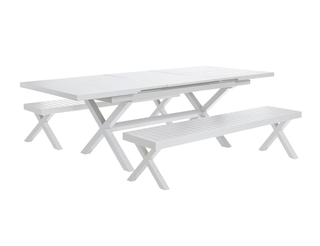 Tuba Outdoor Extension Table Dining Set - 3PCS