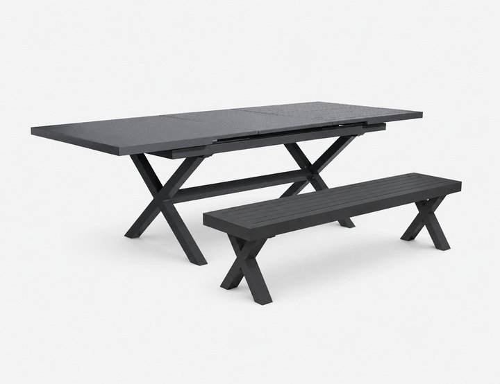 Tuba Outdoor Extension Table Dining Set - 2PCS
