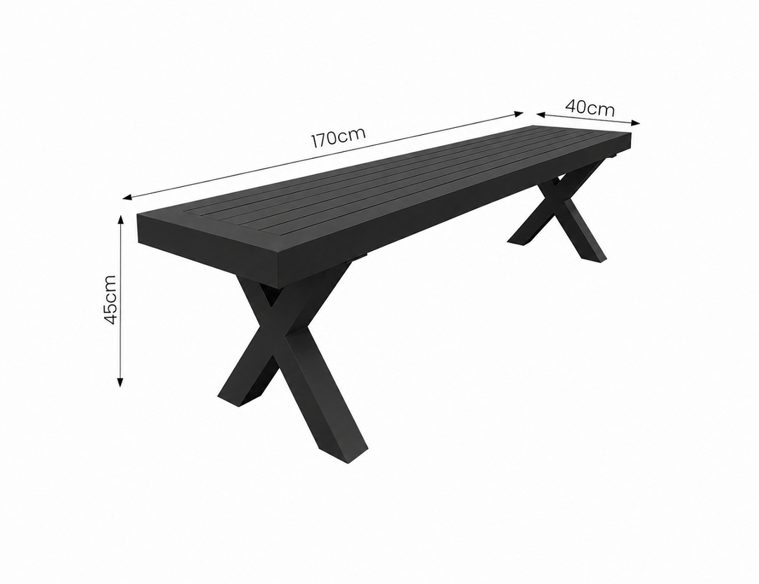 Tuba Outdoor Extension Table Dining Set - 2PCS