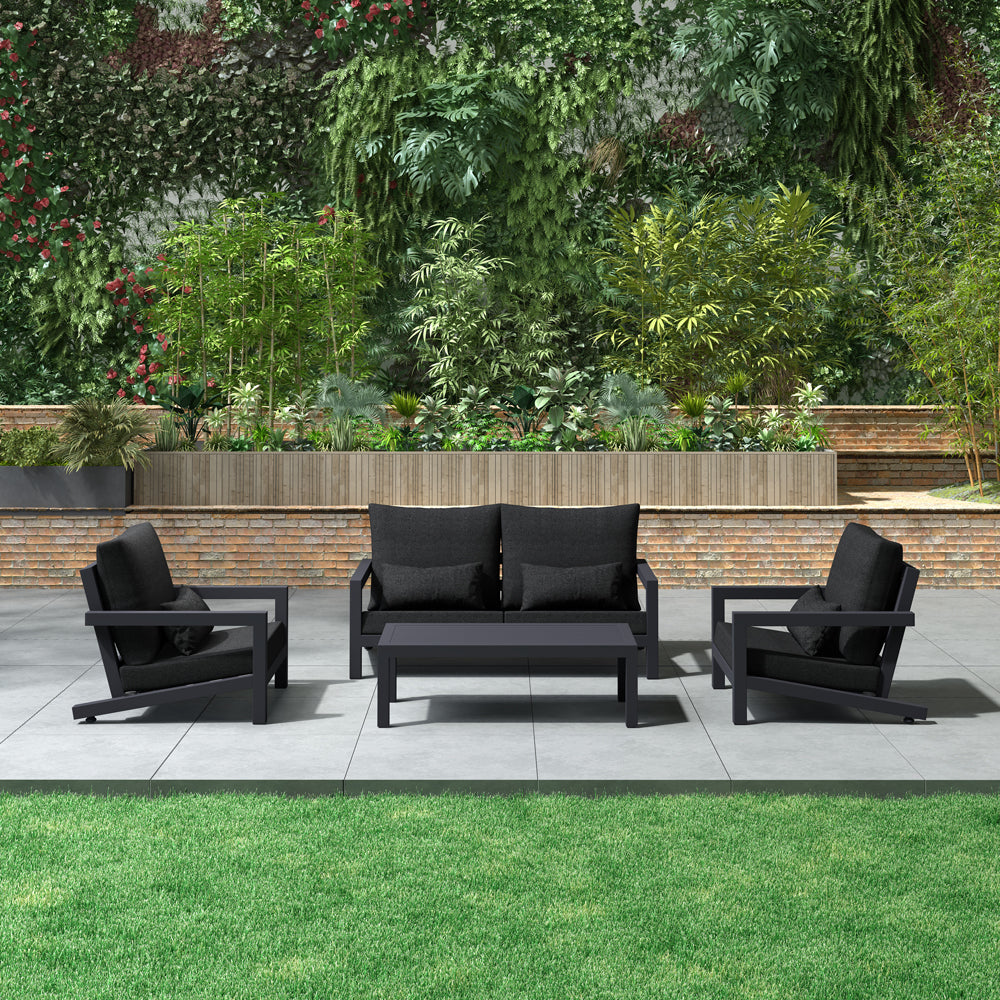 Viana 2.0 Aluminium Outdoor Armchair1, Colour: Charcoal Grey,