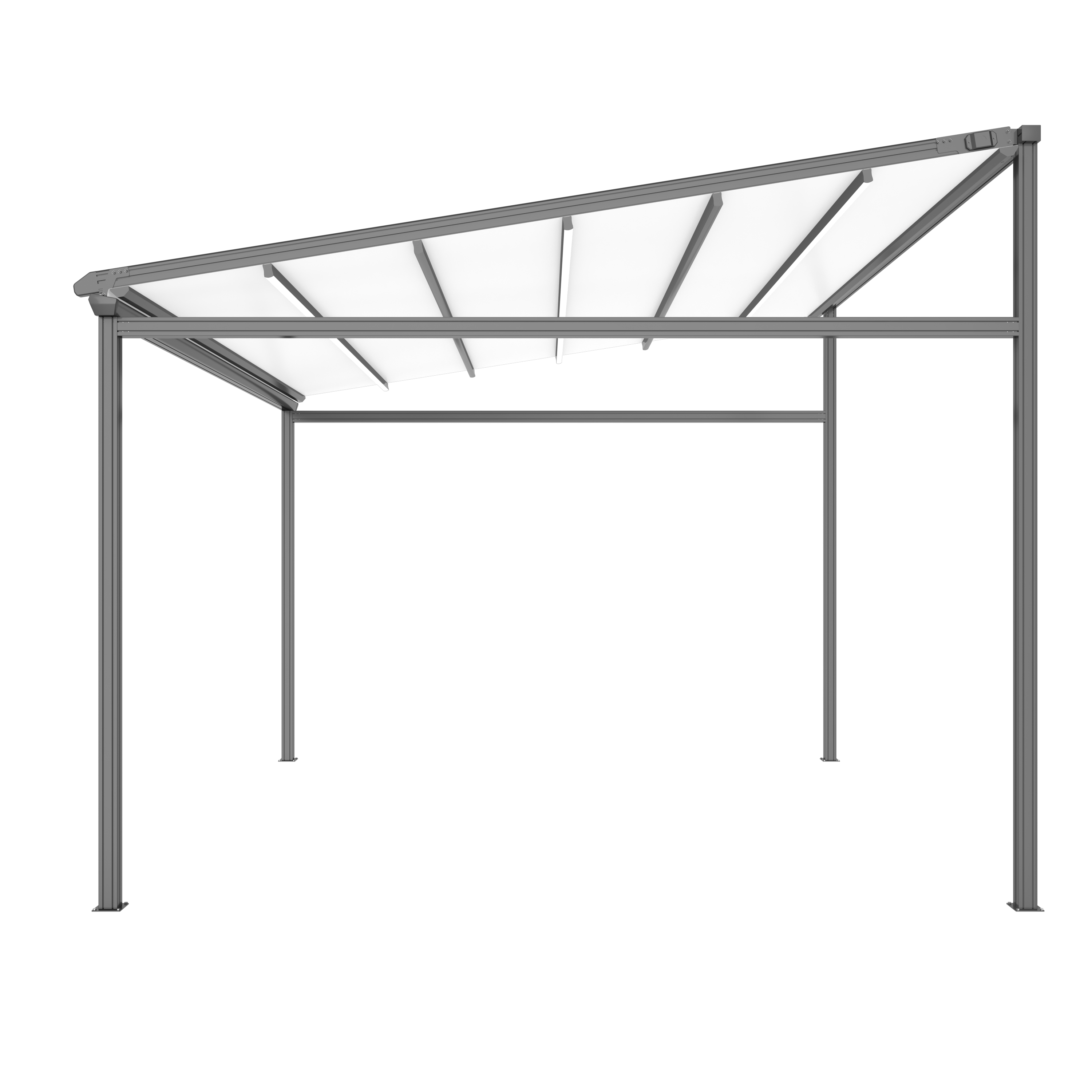 Dover Motorised Freestanding Pergola with Retractable Canopy