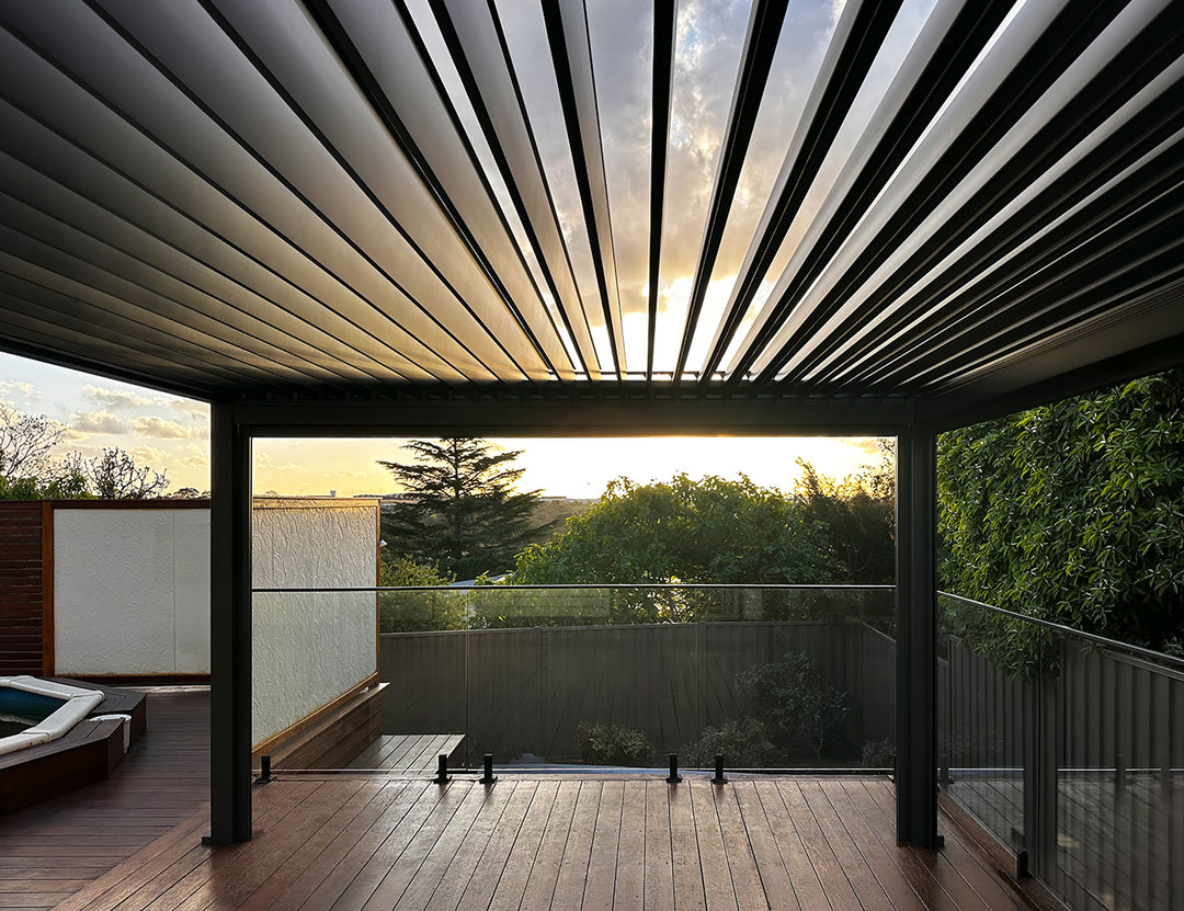 Baltic Manual Freestanding Louvre Roof Aluminium Pergola