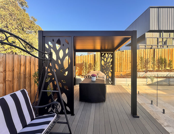 Baltic Manual Freestanding Louvre Roof Aluminium Pergola