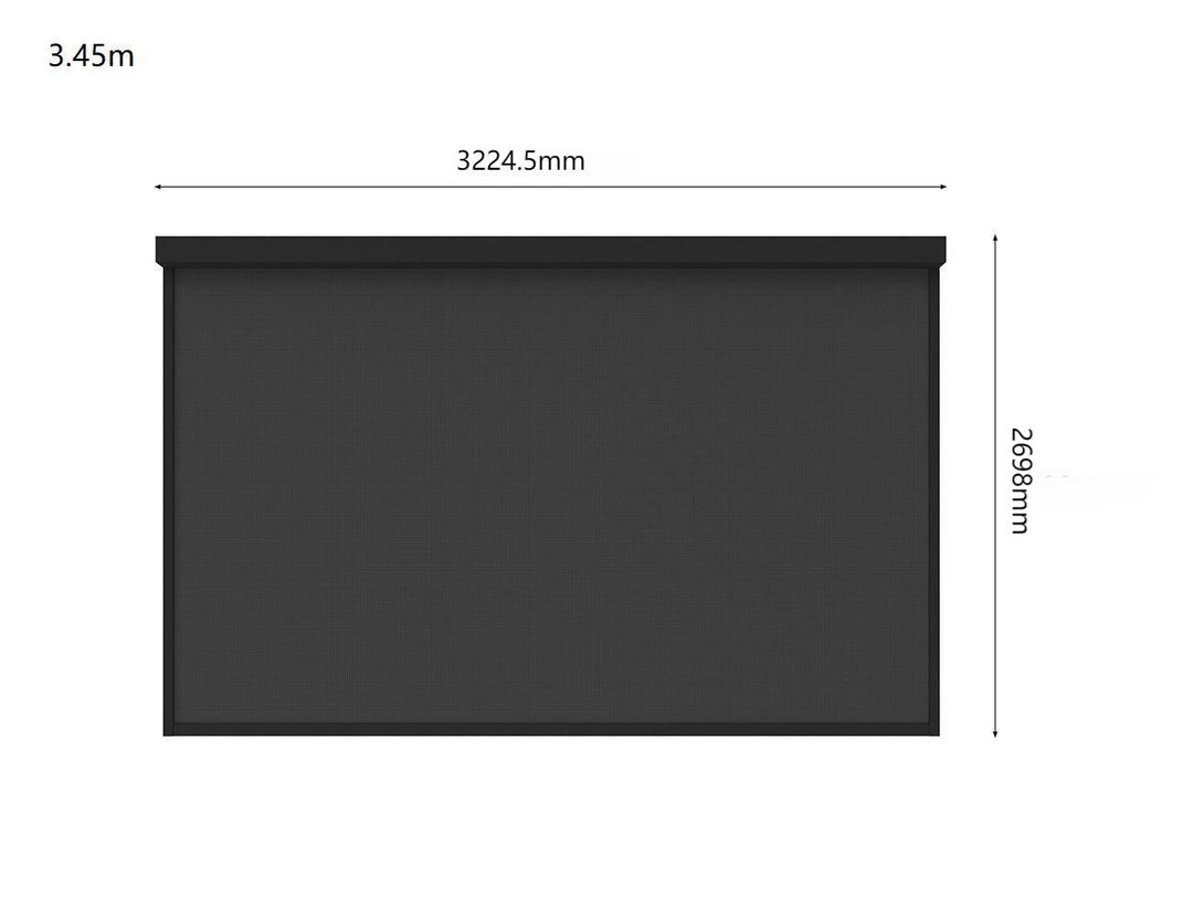 Retractable Shade Blind For Baltic Wall Mounted Pergola 2.0