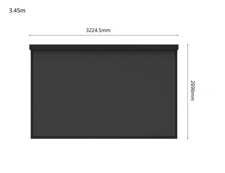 Retractable Shade Blind For Baltic Wall Mounted Pergola 2.0