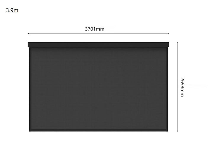 Retractable Shade Blind For Baltic Wall Mounted Pergola 2.0