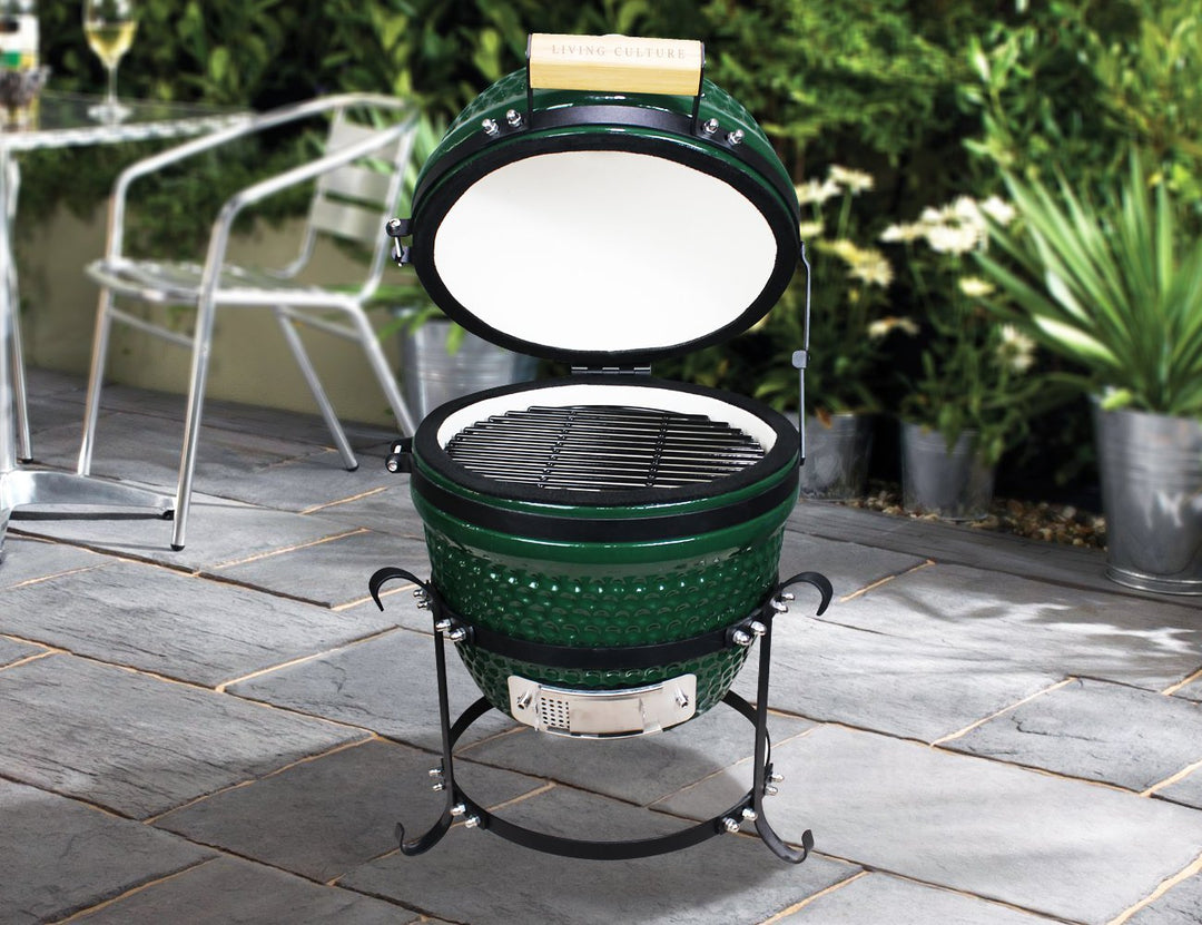 13 - Inch Kamado Ceramic Charcoal Grill With Bonus Accessory Pack