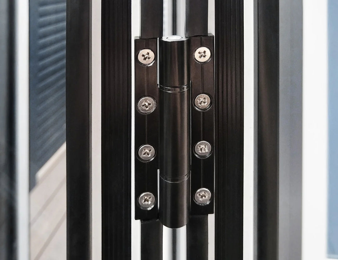Bifold Glass Door For Mediterranean-SKY Wall Mounted Pergola