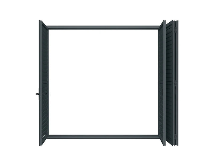 Bifold Shutter Wall For Mediterranean-SKY Wall Mounted Pergola