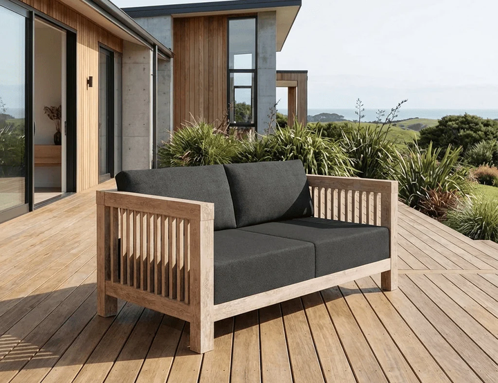 Cardrona Outdoor Teak Sofa Sectional Set - 4 Seat