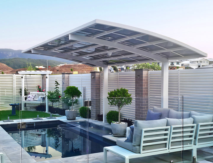 Cantilever Patio Cover 550x 280 x 316cm, Frame Colour: Grey