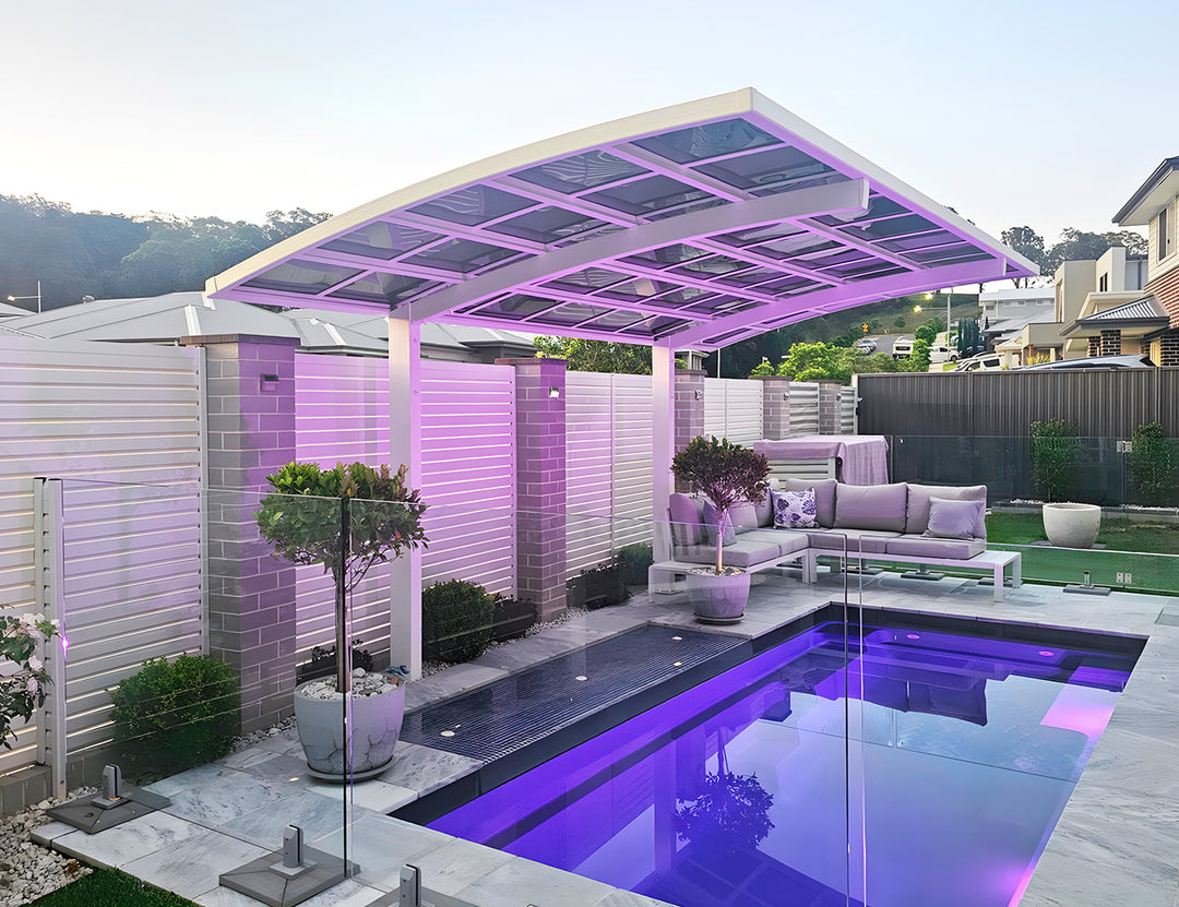 Cantilever Patio Cover 550x 280 x 316cm, Frame Colour: Grey