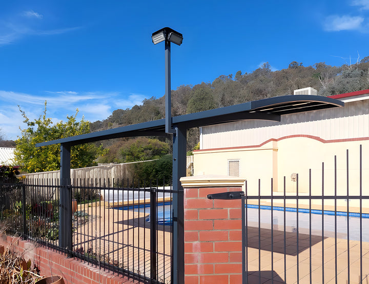 Cantilever Patio Cover 550x 280 x 316cm, Frame Colour: Grey