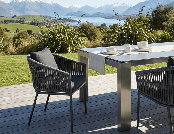 Kereru Aluminium and Rope Outdoor Dining Chair