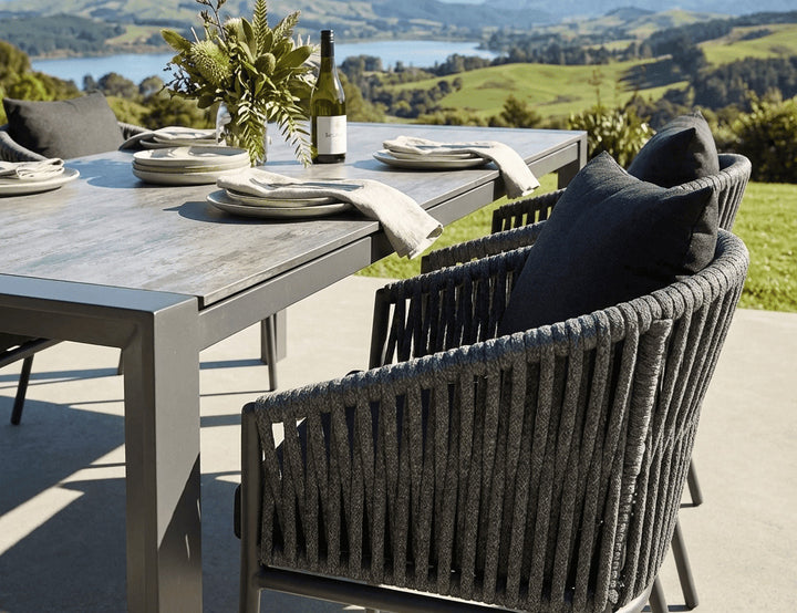 Kereru Aluminium and Rope Outdoor Dining Chair