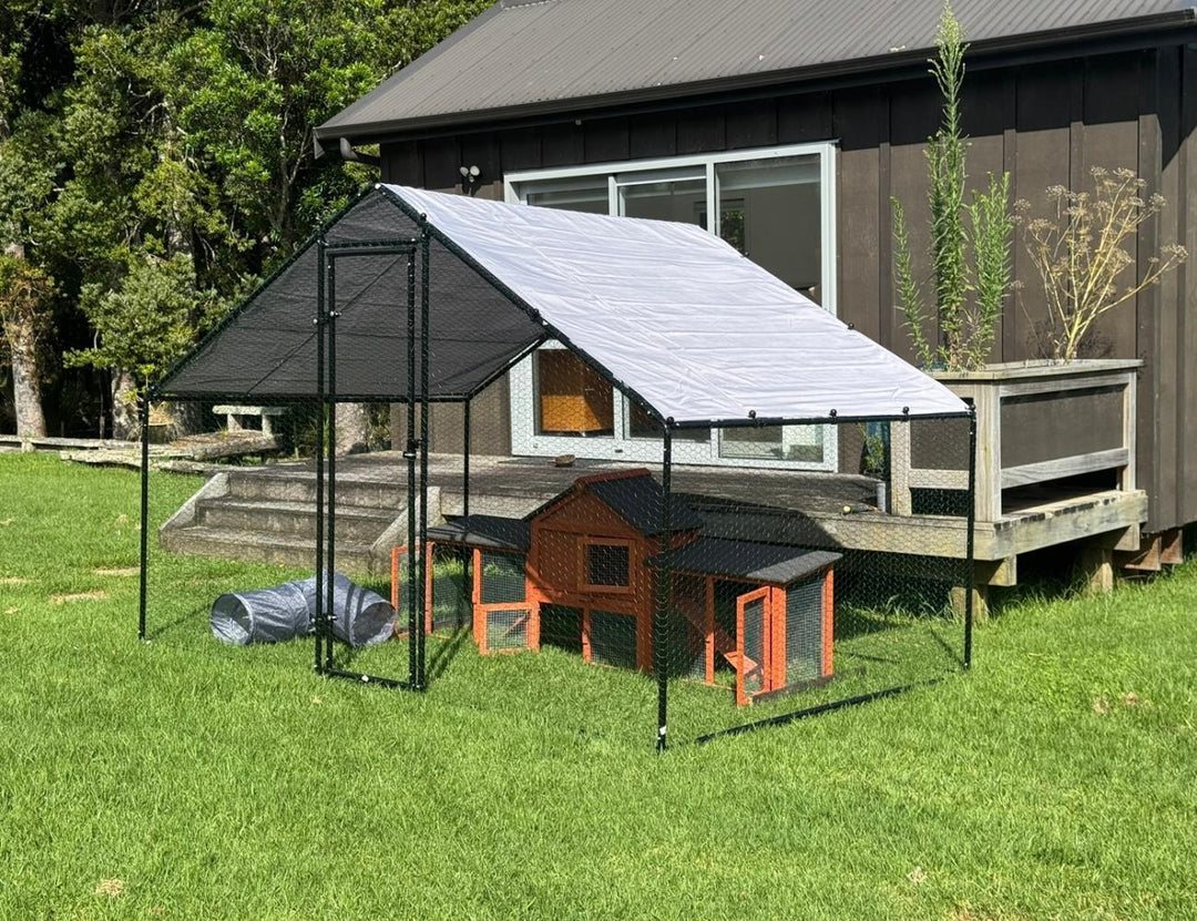 Walk-In Chicken Coop Run with UV Cover - 300x200x200cm