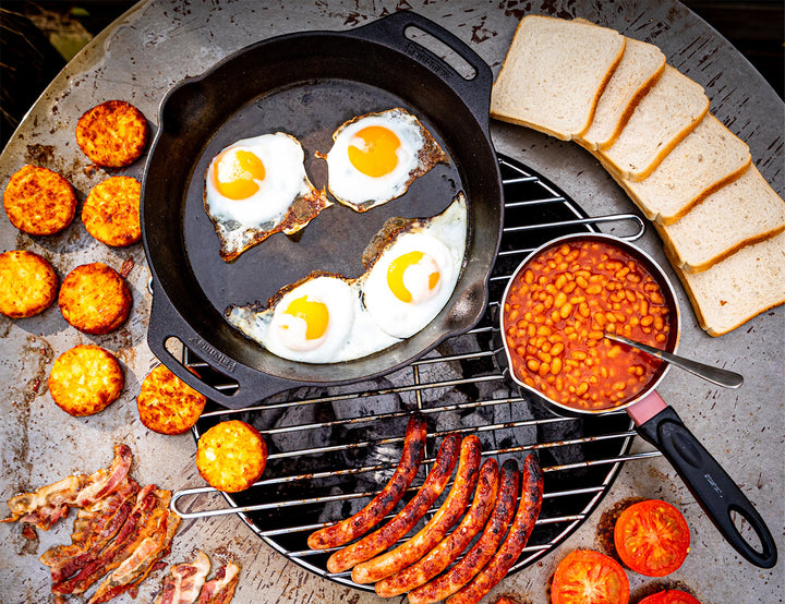 75cm Fire Pit Dual-Zone Cooking Set