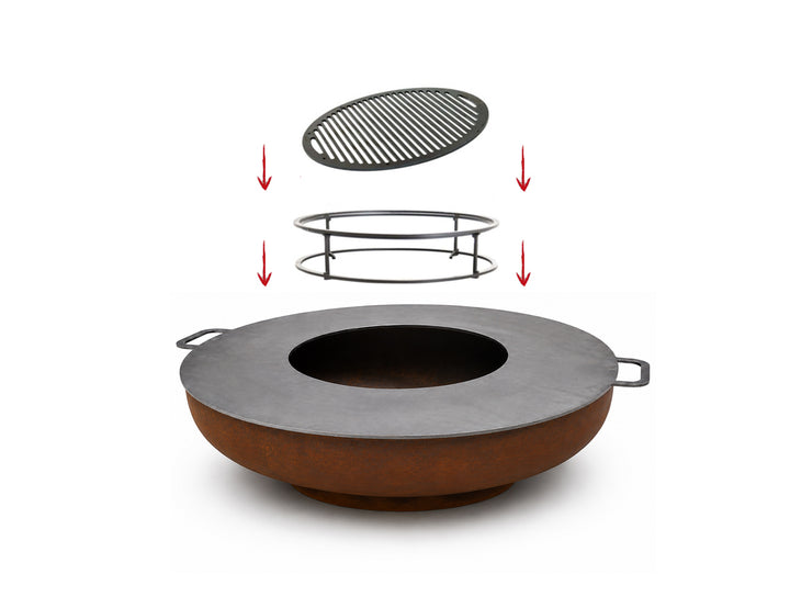 80cm Fire Pit Grill Master Set