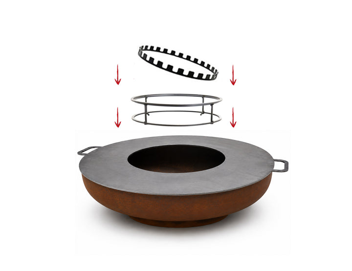 80cm Fire Pit Skewer BBQ Set