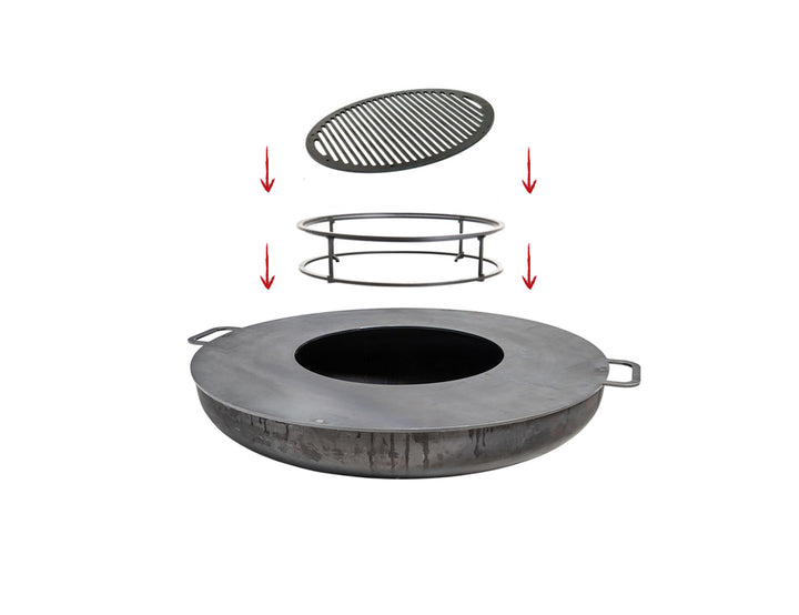 80cm Fire Pit Grill Master Set