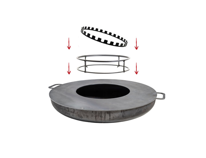 80cm Fire Pit Skewer BBQ Set