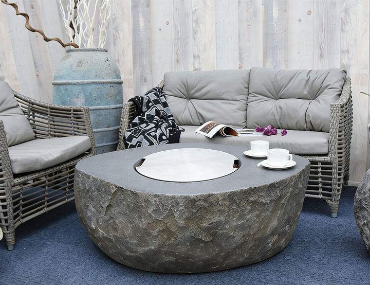 Round Stainless Steel Fire Pit Cover - 49cm