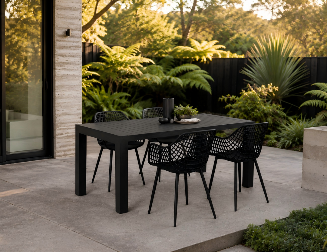 Cirrus Table With Ava Armchairs 5-Piece Dining Set