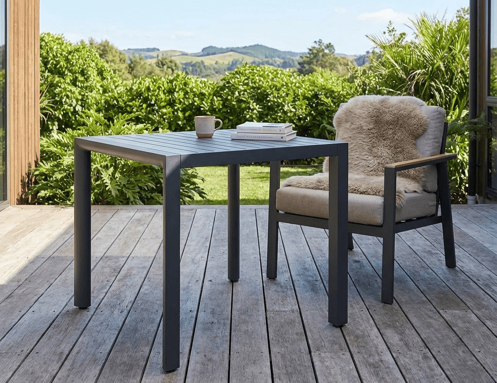 Arcus Aluminium Outdoor Patio Dining Table 80cm