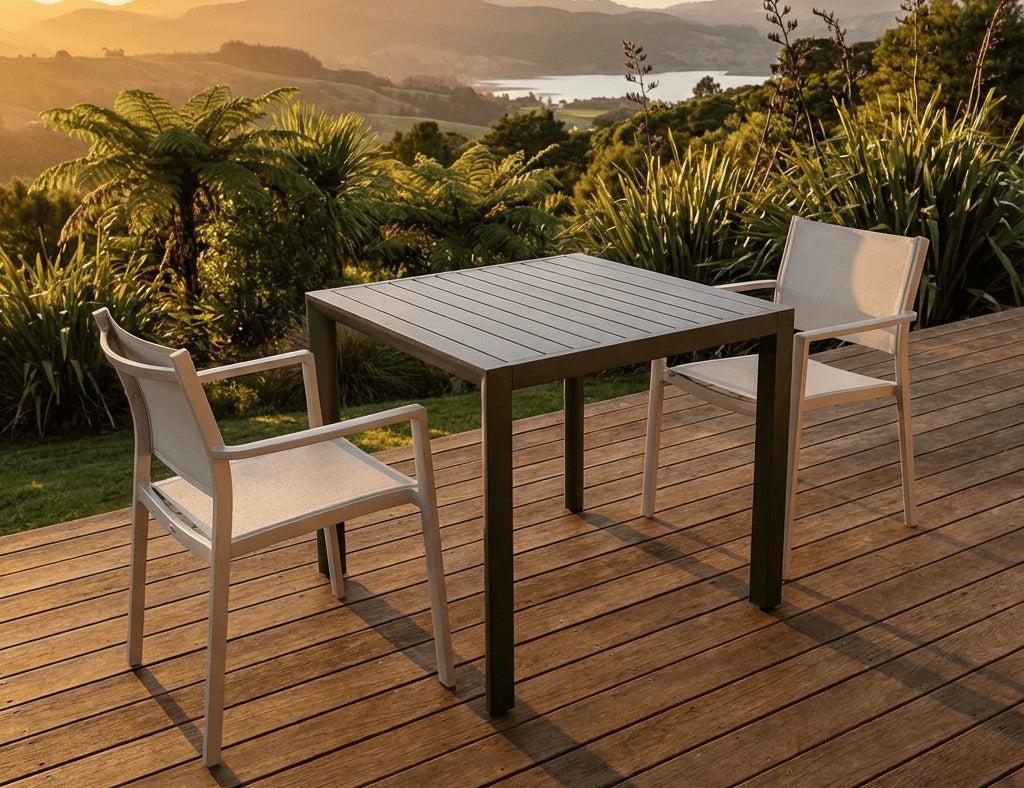 Arcus Aluminium Outdoor Patio Dining Table 80cm