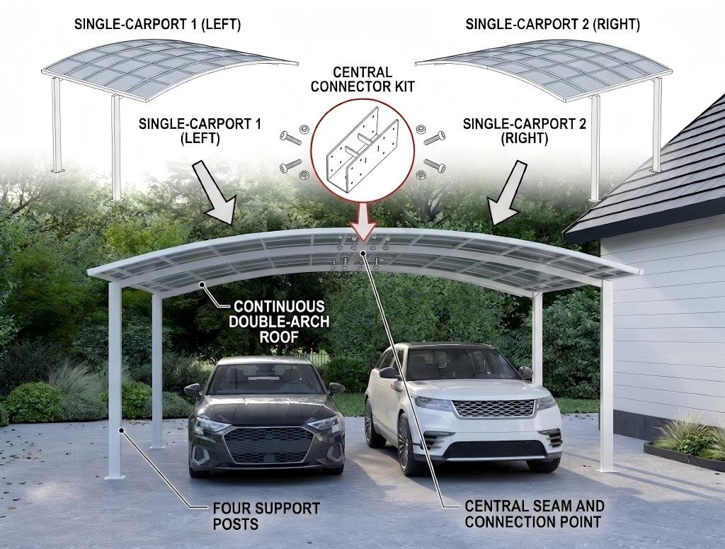 Stormbrace Double Carport
