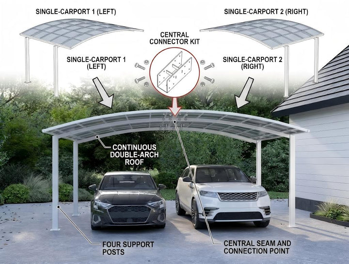 Stormbrace Double Carport