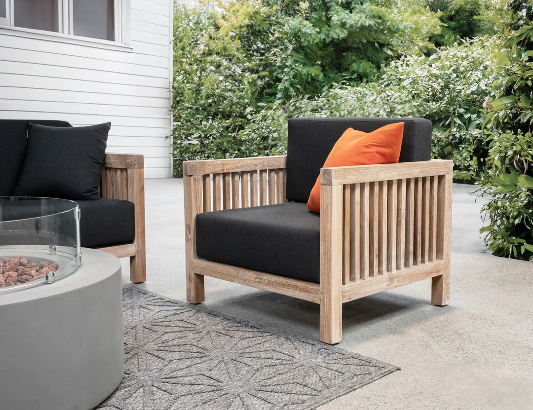 Cardrona Outdoor Teak Sofa Sectional Set - 4 Seat