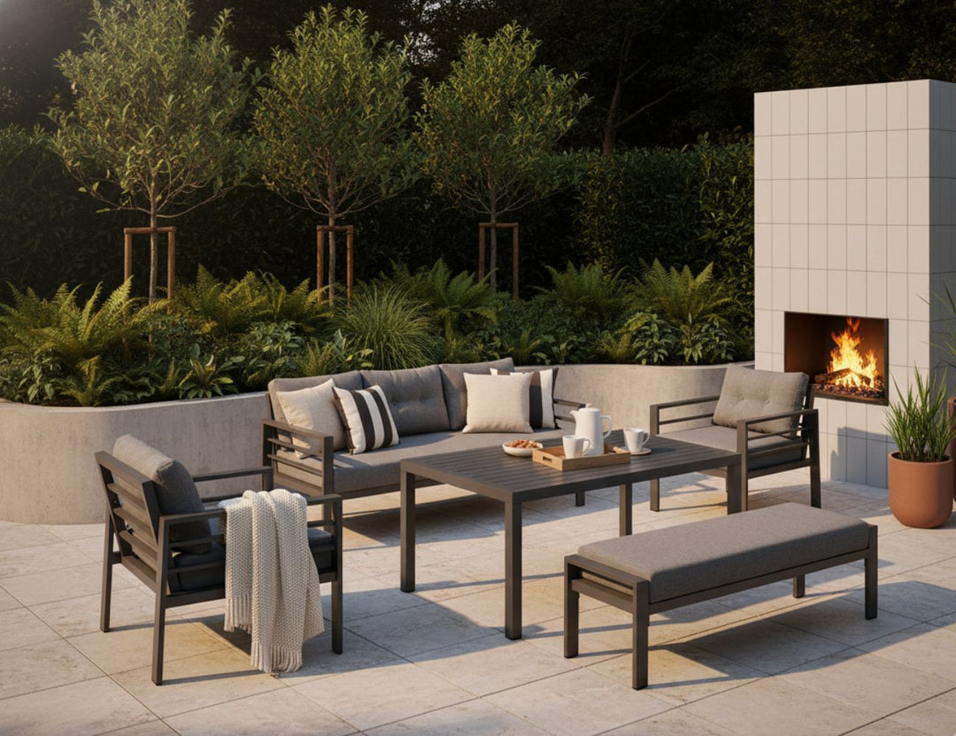 Egret 2.0 Aluminium Outdoor Sofa Set (5 Piece)