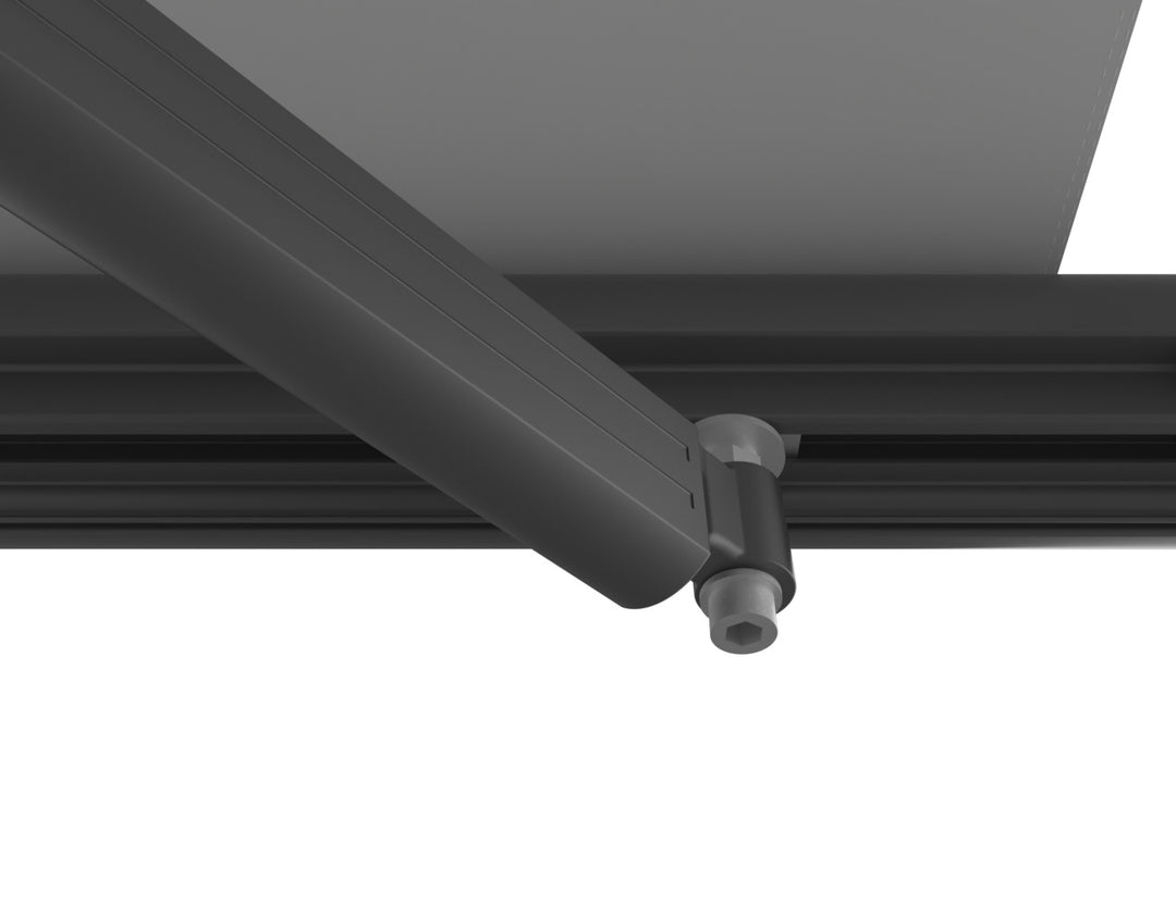 Etna Half Cassette Motorised Retractable Awning(valance removable), Size: 3 x 2.5m, Colour: Dark Grey+Dark Grey