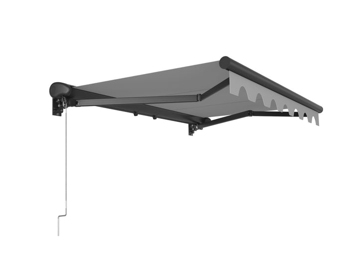 Etna Half Cassette Motorised Retractable Awning(valance removable), Size: 3 x 2.5m, Colour: Dark Grey+Dark Grey