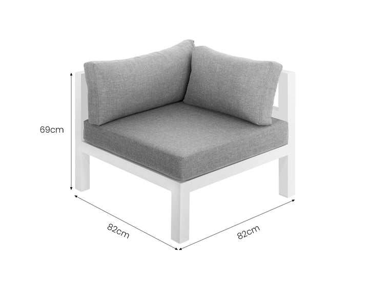 Sunbird Outdoor Sofa Sectional Set- 6 Seat