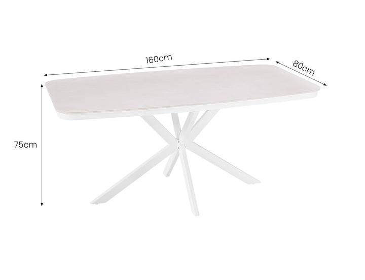 Flicker Outdoor Aluminum Dining Table - Ceramic Top