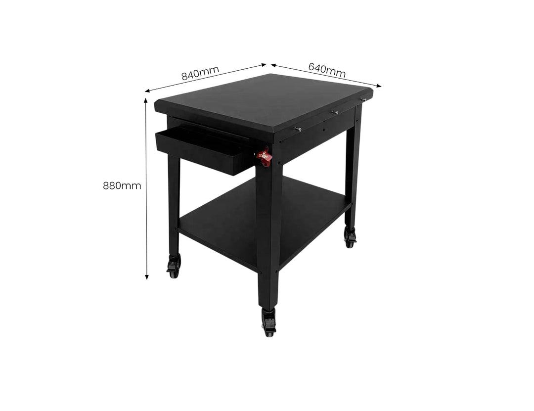 Colorado Beast Outdoor BBQ Prep Table with Wheels
