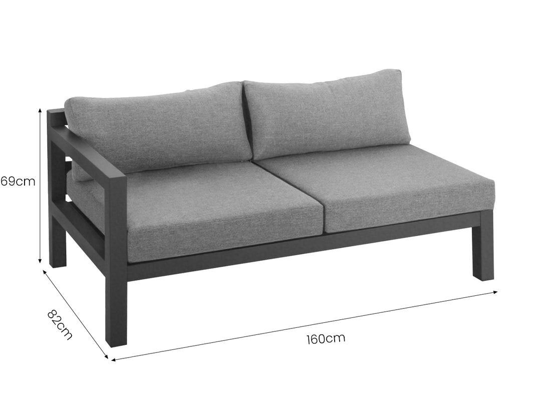 Sunbird Outdoor Sectional Right Arm Loveseat