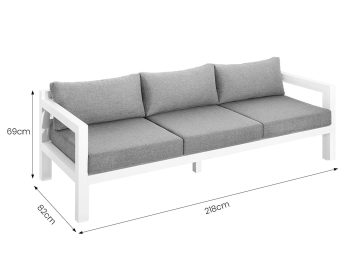 Sunbird Outdoor Sofa Sectional 3 Seater Set- 5 Seat
