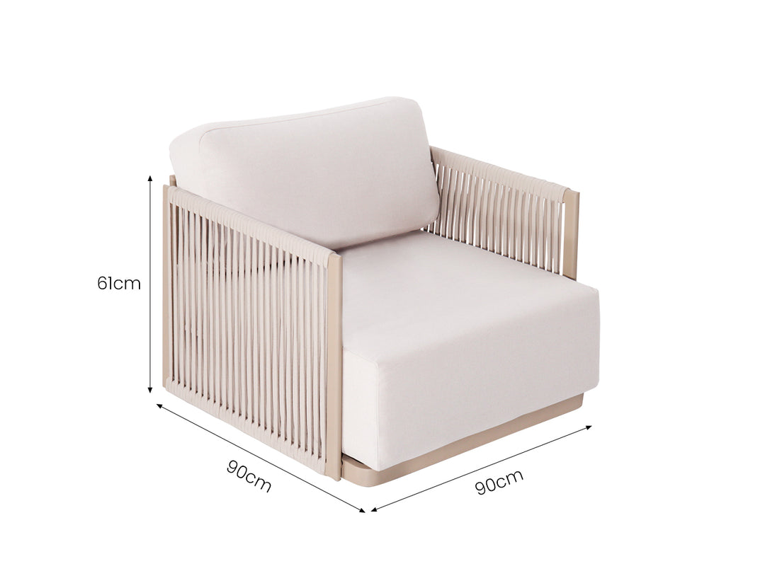 Godwit Outdoor Rope Sofa Set - 5 Seat